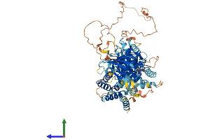 AlphaFold protein structure predicition of Mouse Recombinant Pik3r6 Protein, UniprotID Q3U6Q4