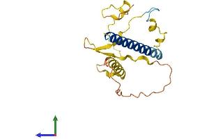 AlphaFold protein structure predicition of Human Recombinant FANCD2OS Protein, UniprotID Q96PS1