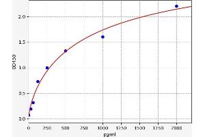 Typical standard curve (VSTM1 Kit ELISA)