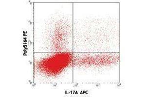 Flow Cytometry (FACS) image for anti-Interleukin 22 (IL22) (AA 34-179) antibody (PE) (ABIN2663784)