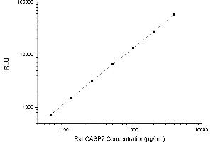 Typical standard curve (Caspase 7 Kit CLIA)
