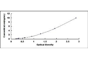 Typical standard curve (PARK7/DJ1 Kit ELISA)