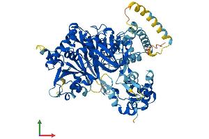 AlphaFold protein structure predicition of Mouse Recombinant Acsl3 Protein, UniprotID Q9CZW4