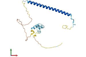 AlphaFold protein structure predicition of Mouse Recombinant Washc3 Protein, UniprotID Q9CR27