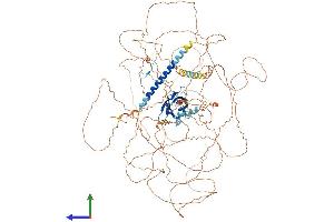 AlphaFold protein structure predicition of Human Recombinant PPP1R3A Protein, UniprotID Q16821