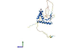AlphaFold protein structure predicition of Mouse Recombinant Sox15 Protein, UniprotID P43267