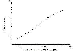 Typical standard curve (WISP1 Kit ELISA)