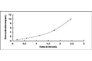 Typical standard curve