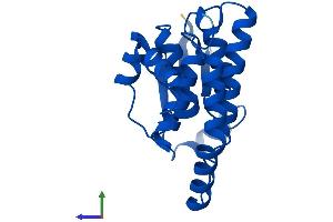 AlphaFold protein structure predicition of Mouse Recombinant Hpgds Protein, UniprotID Q9JHF7