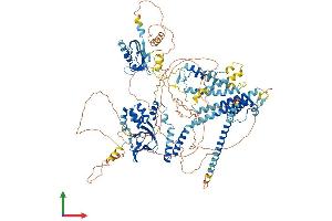AlphaFold protein structure predicition of Mouse Recombinant Kcnh8 Protein, UniprotID P59111