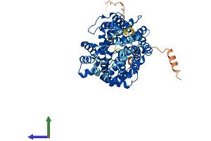 AlphaFold protein structure predicition of Mouse Recombinant Slc6a12 Protein, UniprotID P31651