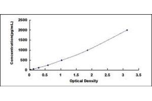 Typical standard curve (LECT1 Kit ELISA)