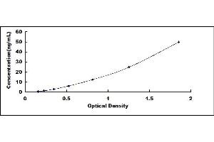 Typical standard curve (SFTPB Kit ELISA)