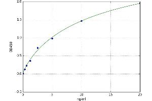 A typical standard curve (CD86 Kit ELISA)