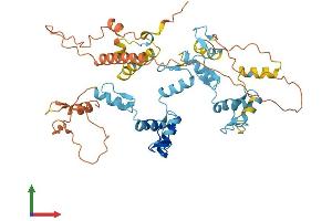 AlphaFold protein structure predicition of Human Recombinant ZNF230 Protein, UniprotID Q9UIE0