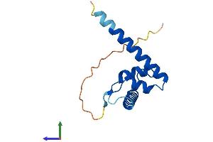 AlphaFold protein structure predicition of Human Recombinant TAF13 Protein, UniprotID Q15543