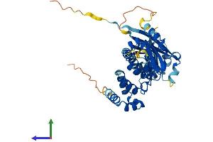 AlphaFold protein structure predicition of Mouse Recombinant Tdpoz3 Protein, UniprotID Q717B4