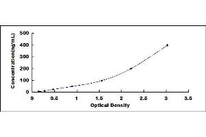 Typical standard curve