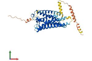 AlphaFold protein structure predicition of Mouse Recombinant Ptgfr Protein, UniprotID P43117