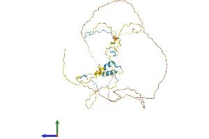 AlphaFold protein structure predicition of Mouse Recombinant Rcsd1 Protein, UniprotID Q3UZA1