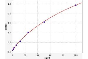 Typical standard curve (MED31 Kit ELISA)