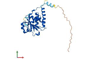 AlphaFold protein structure predicition of Mouse Recombinant Styx Protein, UniprotID Q60969
