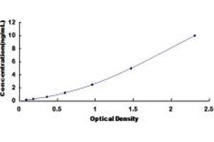 Typical standard curve (SDHD Kit ELISA)