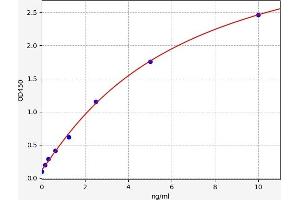 Typical standard curve (CCR7 Kit ELISA)