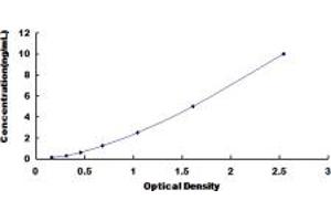 Typical standard curve