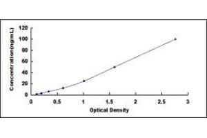 Typical standard curve (GSTT1 Kit ELISA)