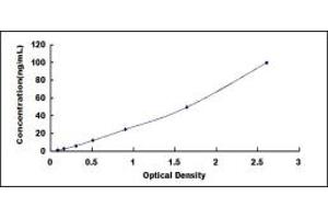 Typical standard curve (MVD Kit ELISA)