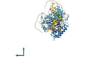 AlphaFold protein structure predicition of Human Recombinant THAP9 Protein, UniprotID Q9H5L6