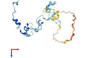 AlphaFold protein structure predicition of Mouse Recombinant Cpsf4 Protein, UniprotID Q8BQZ5