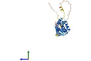 AlphaFold protein structure predicition of Human Recombinant TNFAIP1 Protein, UniprotID Q13829
