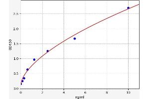 Typical standard curve (CYB5R3 Kit ELISA)