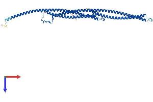 AlphaFold protein structure predicition of Mouse Recombinant Tekt2 Protein, UniprotID Q922G7