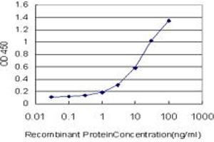 Detection limit for recombinant GST tagged ADAMTS8 is approximately 0.