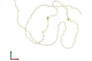 AlphaFold protein structure predicition of Mouse Recombinant Mdfi Protein, UniprotID P70331