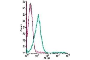 Cell surface detection of TRPA1 by direct flow cytometry in live intact human Jurkat T-cell leukemia cells: (black line) Cells.