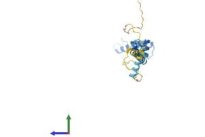 AlphaFold protein structure predicition of Human Recombinant DNAJC5B Protein, UniprotID Q9UF47