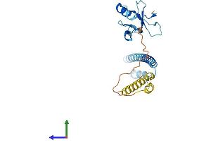 AlphaFold protein structure predicition of Human Recombinant THAP2 Protein, UniprotID Q9H0W7