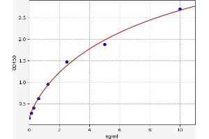 Typical standard curve (CD38 Kit ELISA)