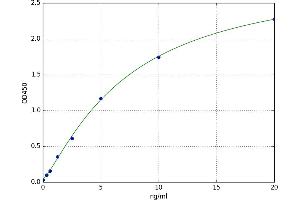 A typical standard curve (CD81 Kit ELISA)