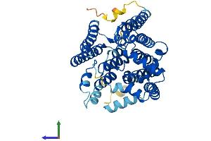 AlphaFold protein structure predicition of Human Recombinant PIGM Protein, UniprotID Q9H3S5