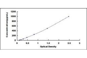 Typical standard curve (DEFB124 Kit ELISA)