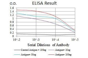 Black line: Control Antigen (100 ng), Purple line: Antigen(10 ng), Blue line: Antigen (50 ng), Red line: Antigen (100 ng),