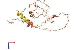 AlphaFold protein structure predicition of Human Recombinant LINC01565 Protein, UniprotID O15544