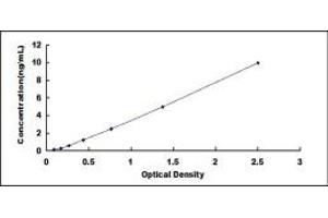 Typical standard curve (BRD1 Kit ELISA)