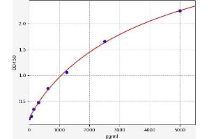 Typical standard curve (LMAN1 Kit ELISA)