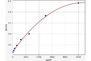 Typical standard curve (NUP62 Kit ELISA)